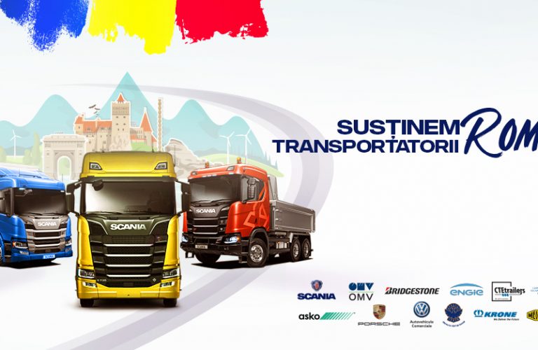 Caravana Scania ”Susținem transportatorii români” ajunge în orașul tău